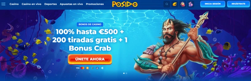 Posido Casino Pagina principal